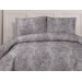 Elissa Double Velvet Bedspread Gray