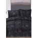 Elissa Double Velvet Bedspread Black