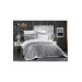 Estina Gray 9 Piece Luxury Embroidered Bed Cover/Quilt Set