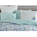 Quilted Double Duvet Cover Set Navy Frame