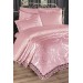 Belinda 7 Piece French Lace Wedding Bedding Set Powder/Light Pink