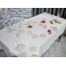 Handcrafted Sycamore 34 Piece Placemat Cappucino With French Lace