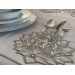 34 Pieces Handmade French Lace Table Runner Set Gray Çınar