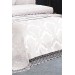 7 Piece French Lace Wedding Bedding Set Cream Kure
