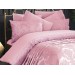 7 Piece French Lace Wedding Bedding Set Powder/Light Pink Kure