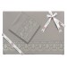 Gray French Lace 4-Piece Single Duvet Cover Set