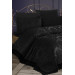 Black Kure 2-Piece French Lace Single Bedspread/Mattress Set