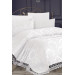Cream French Lace Bedspread Kure