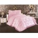 Lalezar 7 Piece French Lace Wedding Bedding Set Powder/Light Pink