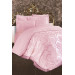 Lalezar French Lace Bedspread In Powder/Light Pink