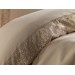 Yonca Cappuccino French Lace Duvet Cover Set
