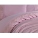 French Lace Duvet Cover Set In Powder/Yonca Light Pink