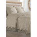 French Laced Dowry Blanket Set Arus Beige
