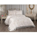 French Guipure Dowry Bedspread Bulut Cappucino