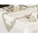 Efes 26-Piece French Guipure And Lace Dinner Placemat/Cover Set