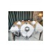 A Tablecloth Set For A Living Room In The Form Of A Butterfly, 5 Pieces, Silver Color