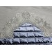 Velvet Prayer Rug Lined In Gray With Lace