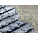 Velvet Prayer Rug Lined In Gray With Lace
