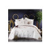 مجموعة طقم السرير للعرسان من الجوبير الفرنسي مطرز لون كريمي-بني Alya