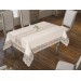 French Guipure Sunny Linen Table Cloth Cream 160X220 Cm