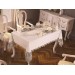 مفرش طاولة مفرد  مخمل  اللون فضي 160X220 سم