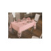 18 Pieces Luxury French Guipure Table Runner Set Yasemin Powder