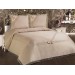 Gelincik Cappuccino French Guipure Quilted Bedspread