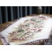 Cream Golden Rose Love Luxurious Embroidered Tassels Cover/Tablecloth/Cover