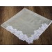 Square Cover With Lace On Four Sides, Cappuccino Color