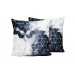 Two-Piece Cushion Cover Velvet Fabric Gray İllusion