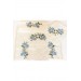 Blue Cross-Stitch Embroidered Prayer Rug Set