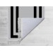 Geometric Non-Slip Digital Print Velvet Carpet Gray 150X220 Cm