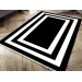 Geometric Non-Slip Digital Print Velvet Carpet Black 180X280 Cm