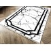Non-Slip Digital Print Velvet Carpet White 180X280 Cm Linear Stone