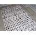 Emma Non-Slip Digital Printed Velvet Fabric Carpet Black-Cream 80X150 Cm