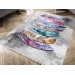 Digital Printed Non-Slip Colorful Velvet Fabric Carpet 80X150 Cm Feather