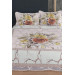 Levante Printed Quilted Double Bedspread Salmon