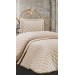 Velvet Cappuccino Lima Single Quilted Bedspread/Single Bedspread Set