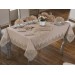 18-Piece Lisa Cappuccino Placemat/Table Cover Set