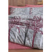 Bedding Set For Double Sleepers, Claret Red/Burgundy Natura