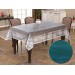 Örme Pano Petroleum Micro Embroidered Square Table Cover/Runner