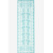 Sultan.table Runner/Runner With A Woven Pattern In Turquoise/Turquoise