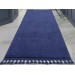 Plush, Rectangular, Non-Slip Carpet, Dark Blue