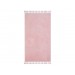 Non-Slip Rectangular Plush Rug In Powder/Light Pink