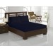 Navy Blue Combed Cotton Single Bedspread