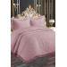 Lacy Quilted Ultrasonic Double Bedspread Powder