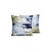 Perfusion Two-Piece Pillow Cover, Velvet Fabric, Black-Gold Color