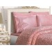 French Guipure Blanket Double Set, Powder/Peyker Pink