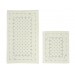 Pitikare 2-Piece Cotton Bath Mat/Rug Set, Cream