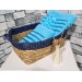 100% Cotton Jacquard Two-Piece Plain Towel Set, Turquoise